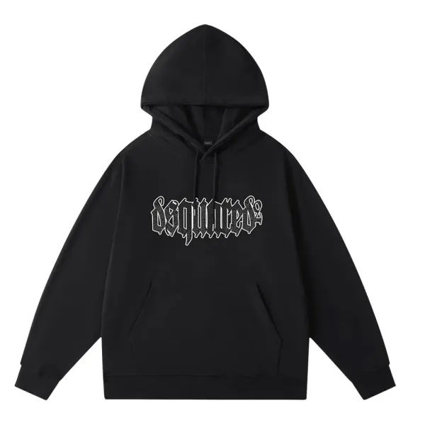 DSQ2020 Forever Graphic Hoodie and Sweatpants Set Navy - 14
