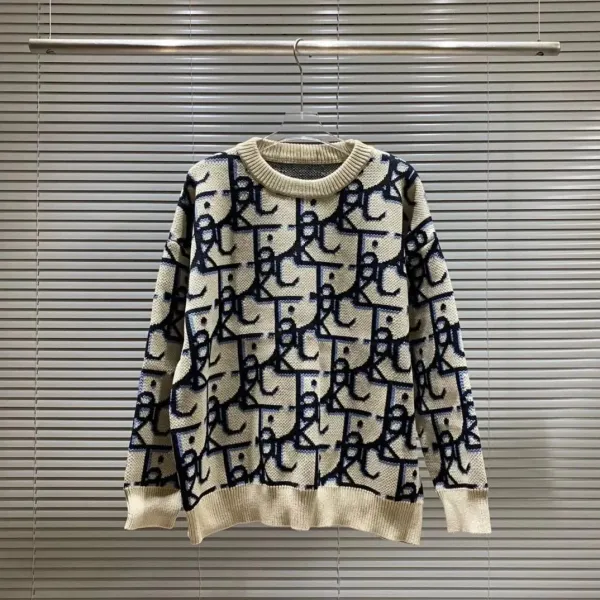 Design Geometric Knit Sweater Yellow - 8