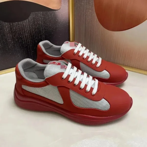 Prada Linea Rossa Nylon Sneakers Yellow and Black Sneakers - 2