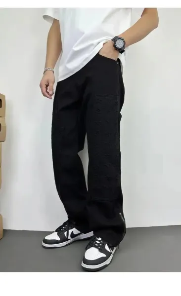 Louis Vuitton Monogram Washed Black Jeans - 5
