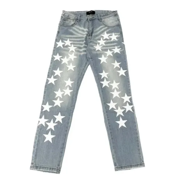 Gallery Dept. Distressed Patchwork Black Jeans - 4