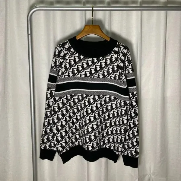 Design Geometric Knit Sweater Yellow - 5