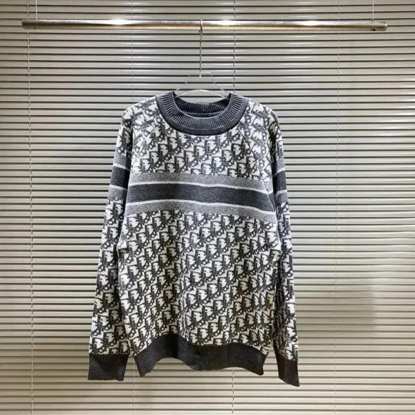 Design Geometric Knit Sweater Yellow - 7