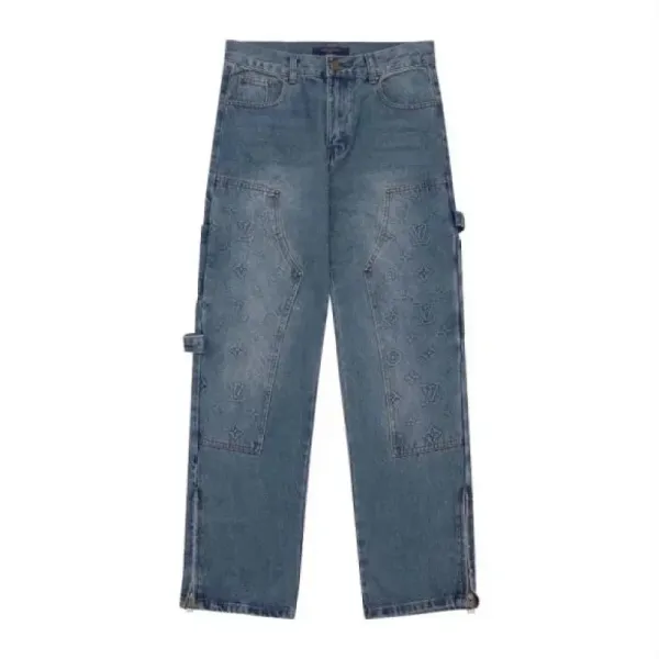 Louis Vuitton Monogram Washed Black Jeans - 8