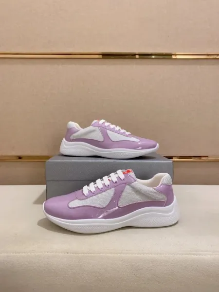 Prada Re-Nylon Green and White Sneakers - 21