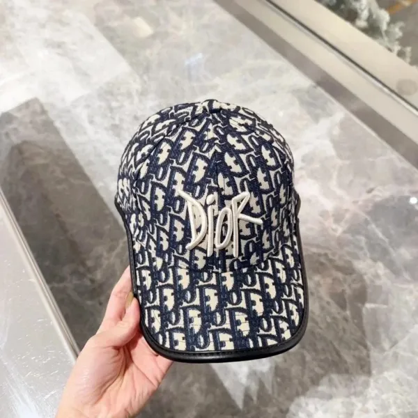 Dior Oblique Monogram Baseball Cap Black - 4