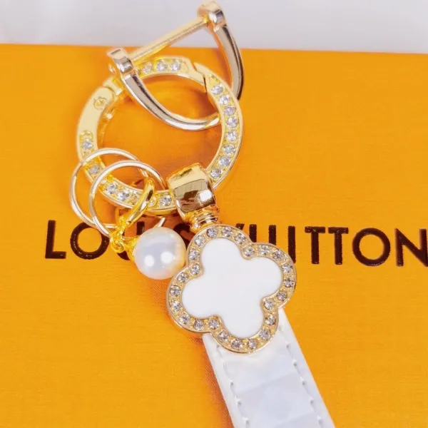 Louis Vuitton Crab Charm Monogram Sky Blue Leather Keychain - 52