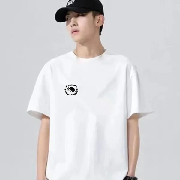 Gucci Lightning Logo Print White T-Shirt - 34