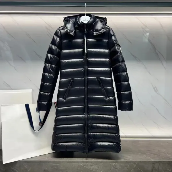 Moncler Chantilly Black Down Jacket with Fur Trim - 15