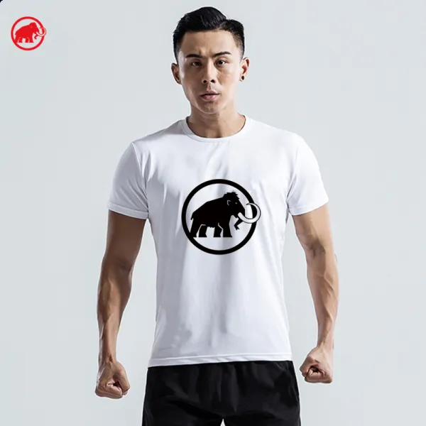 Gucci Lightning Logo Print White T-Shirt - 38