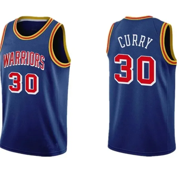 San Francisco Warriors #30 Throwback Jersey White - 6
