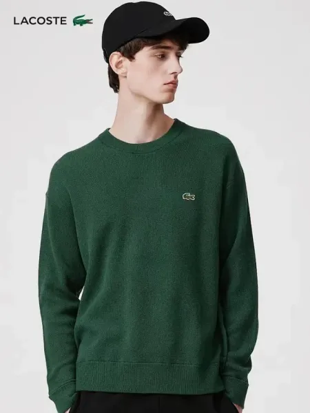 Lacoste Half-Zip Knit Sweater Navy - 4