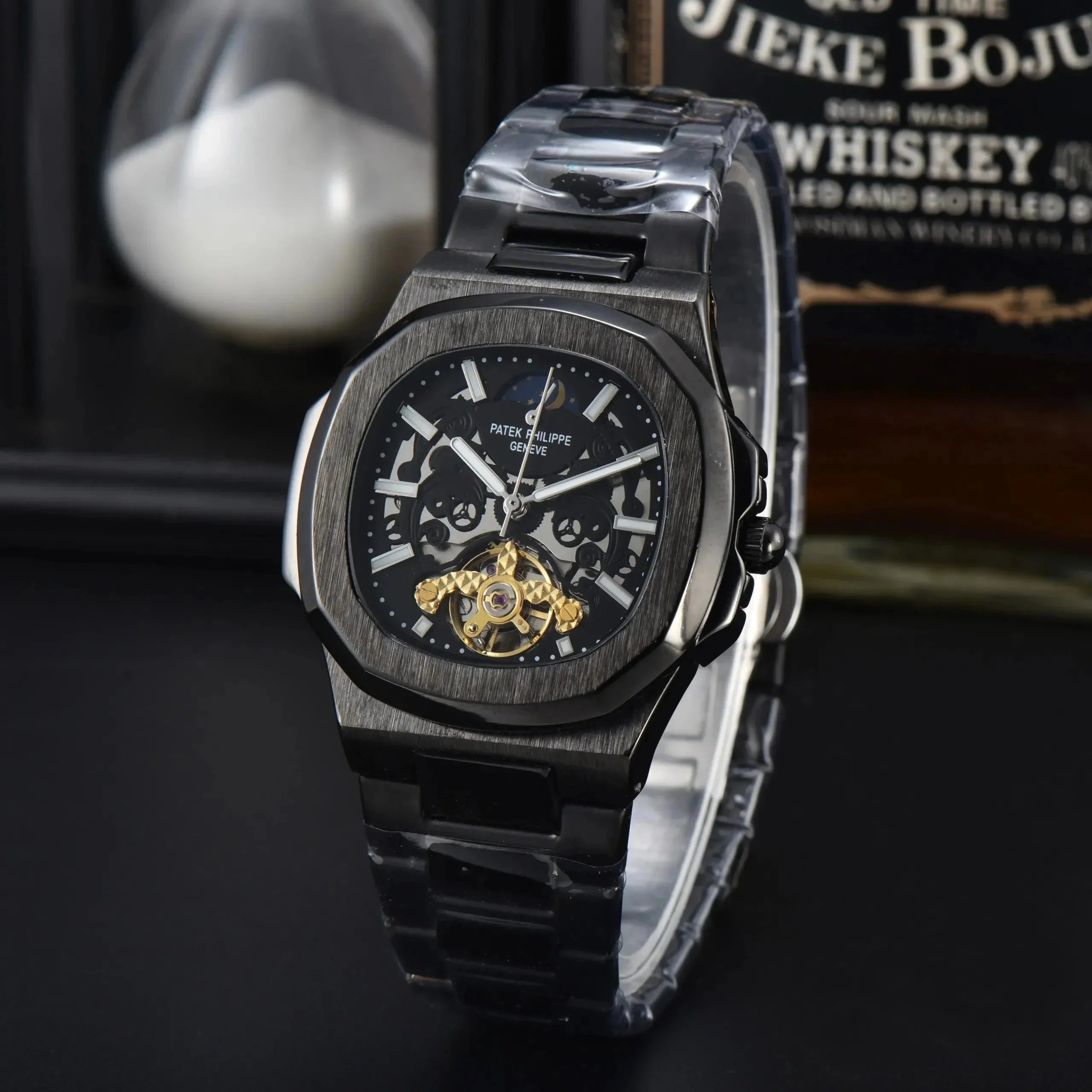 Patek Philippe Watches Stainless Steel Bracelet Watch with Crystal Bezel image 6