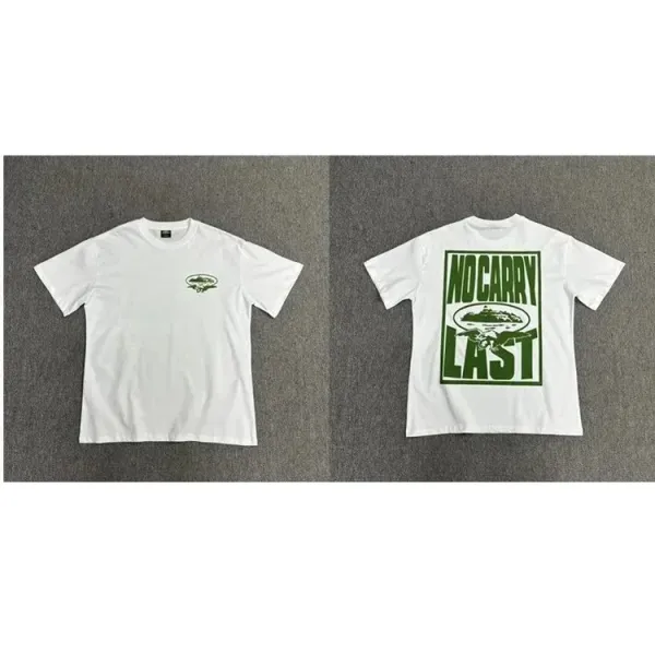 No Carry Last Graphic Print White T-Shirt - 1