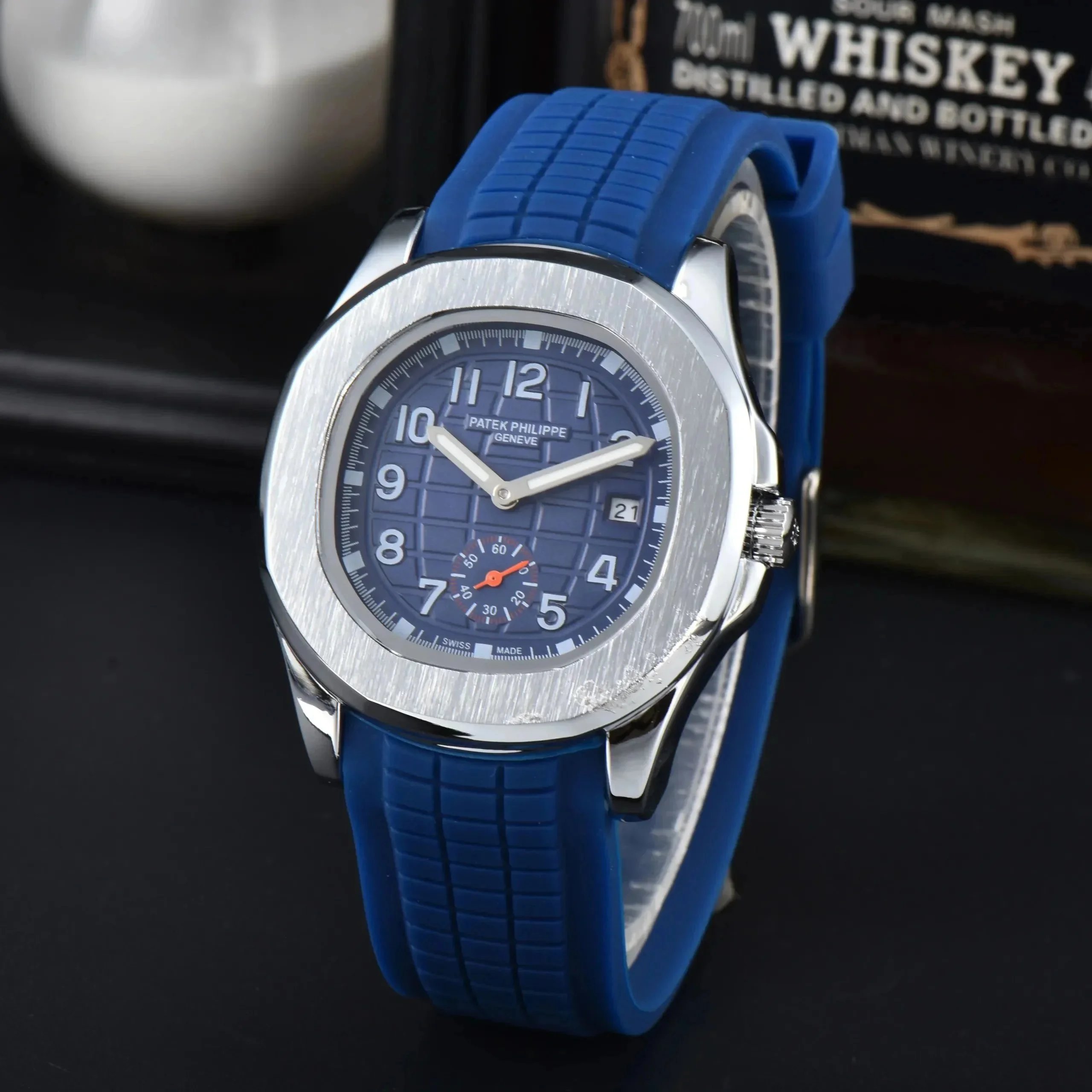 Patek Philippe Watches Stainless Steel Bracelet Watch with Crystal Bezel — 8