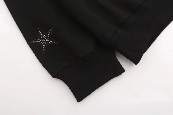 Givenchy Star-Embellished Black Crewneck Sweatshirt - 7