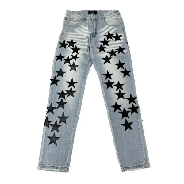 Gallery Dept. Distressed Patchwork Black Jeans - 3
