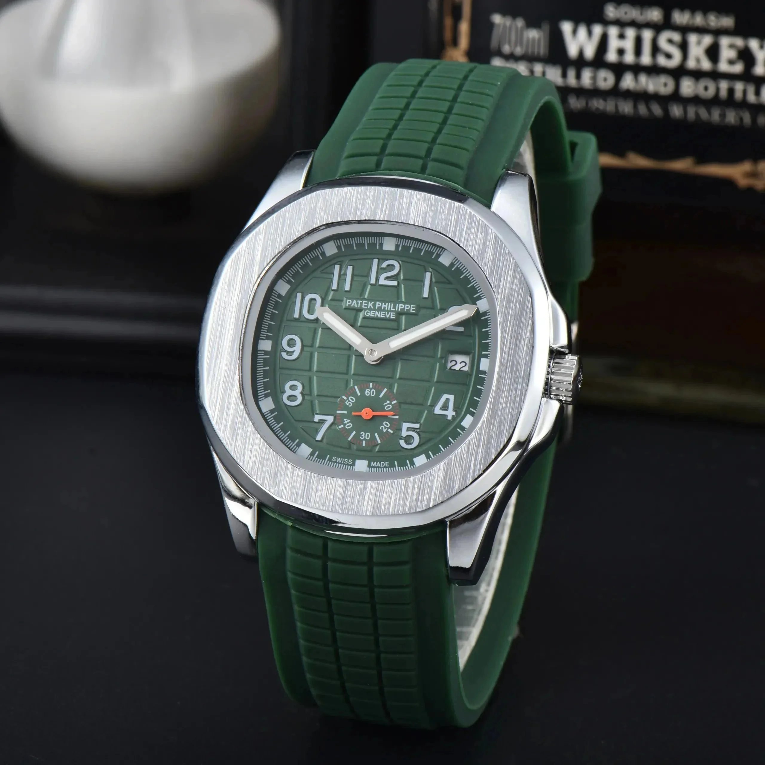 Patek Philippe Watches Stainless Steel Bracelet Watch with Crystal Bezel — 5
