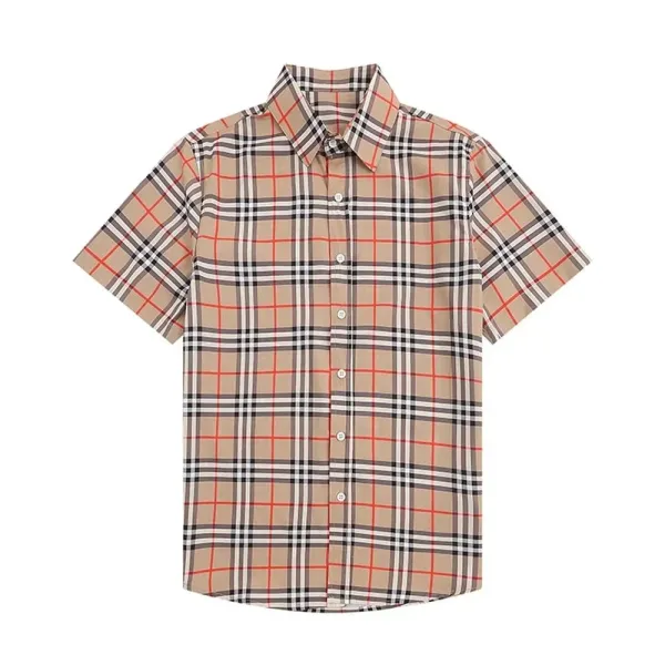 Burberry Classic Check Short-Sleeve Shirt Beige Multicolor - 32