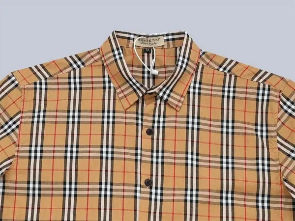Burberry Classic Check Short-Sleeve Shirt Beige Multicolor - 5
