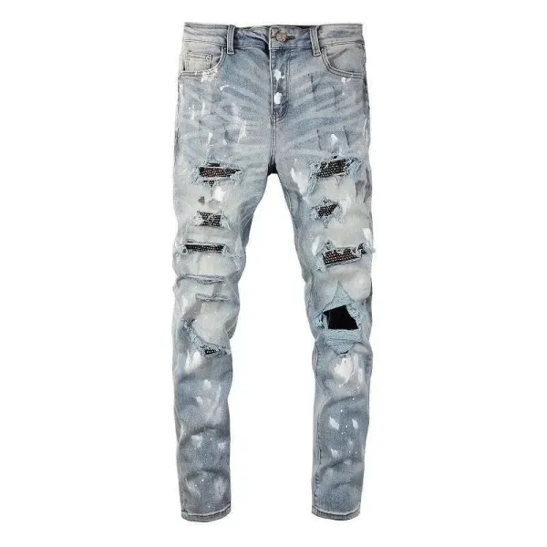 Gallery Dept. Star Patch Distressed Jeans Blue - 2