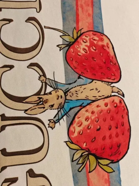 Gucci Cat Print Graphic T-Shirt Beige - 5