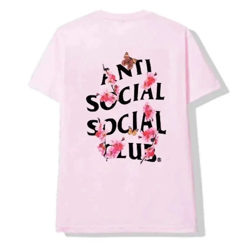 Anti Social Club Butterfly Print Black T-Shirt - 5