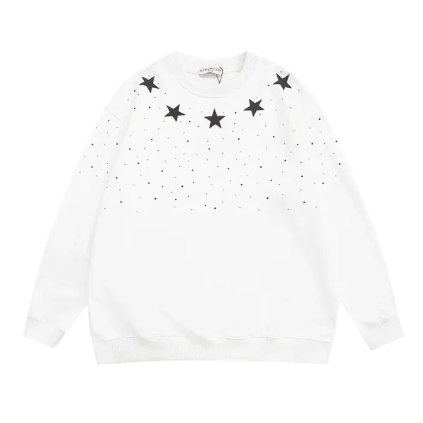 Givenchy Star-Embellished Black Crewneck Sweatshirt - 11