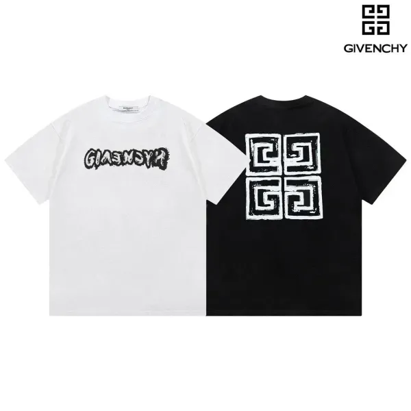 Givenchy Logo-Print White T-Shirt - 8