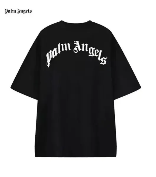 Palm Angels Shark Print Oversized Black T-Shirt - 2