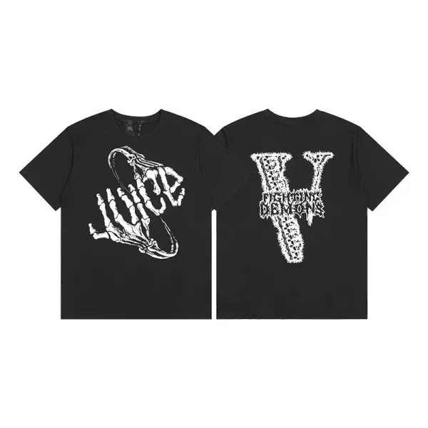 Vlone x Pop Smoke Devil Face Black T-Shirt - 40