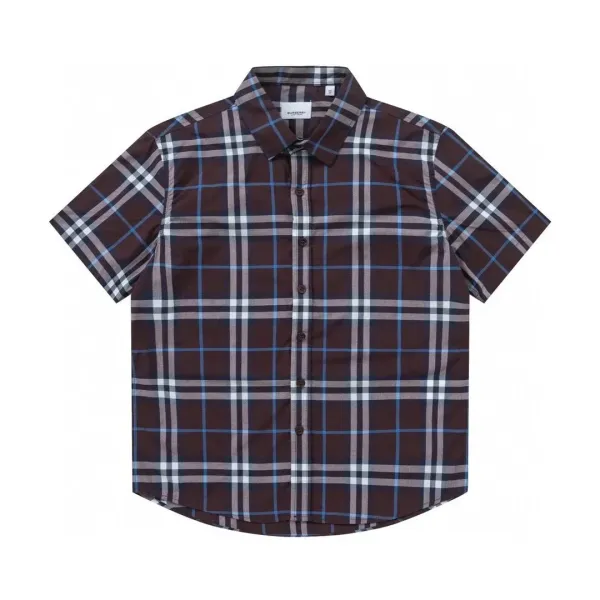 Burberry Classic Check Short-Sleeve Shirt Beige Multicolor - 25