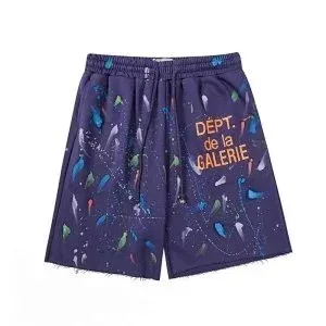 Gallery Dept. Logo Print Orange Sweatshorts - 5