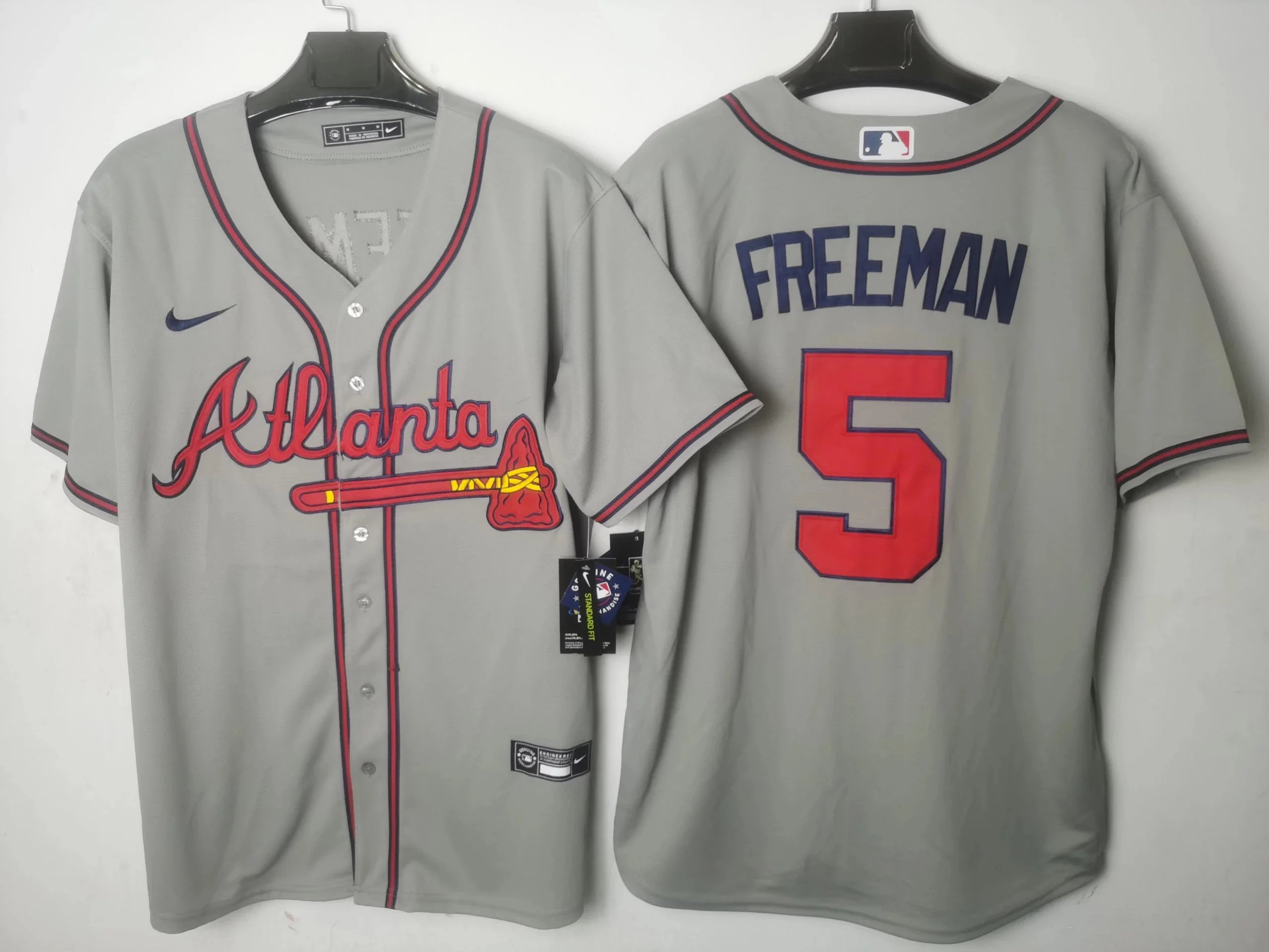 Nike MLB Atlanta Braves Ozzie Albies #1 White Authentic Jersey - 11