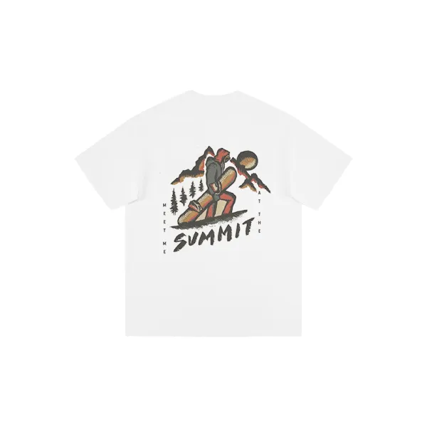 SYNA.TRIBE Summit Graphic T-Shirt White - 1