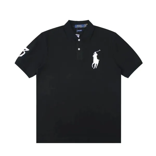 Ralph Lauren Big Pony Black Polo Shirt - 10
