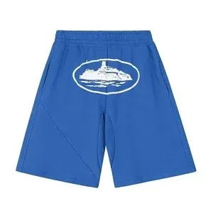 Stone Island Shorts Light Blue with Ship Graphic - 12