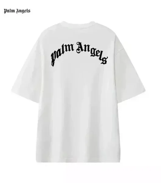 Palm Angels Shark Print Oversized Black T-Shirt - 4