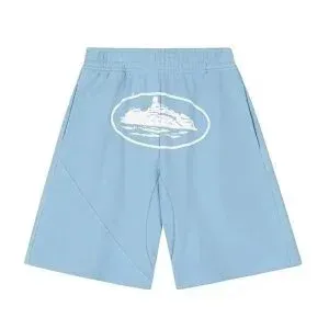 Stone Island Shorts Light Blue with Ship Graphic - 11