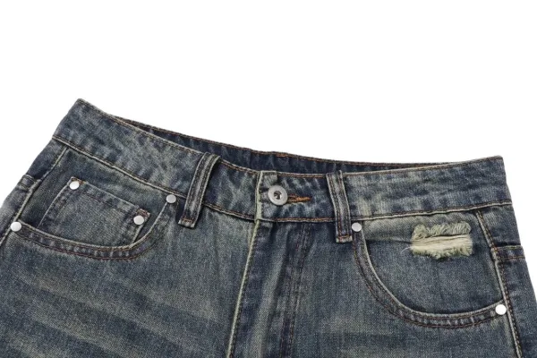 Amiri MIRI Embroidered Denim Jeans Navy - 18