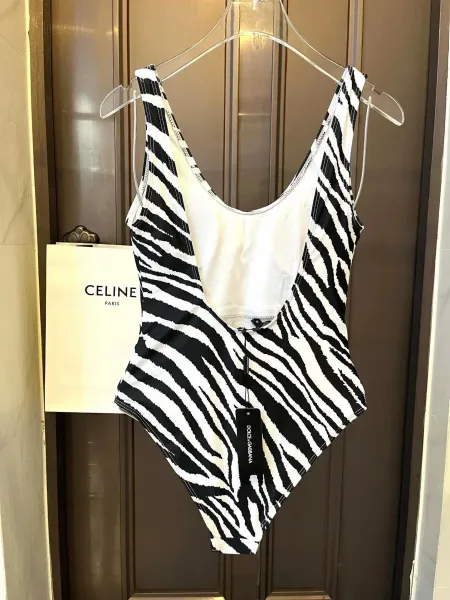 Dolce & Gabbana Zebra Print One-Piece Swimsuit - 8