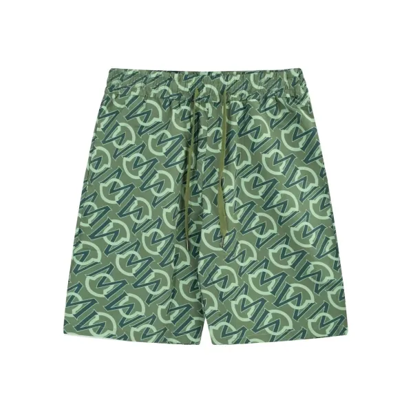 Off-White Monogram Print Brown Yellow Shorts - 31
