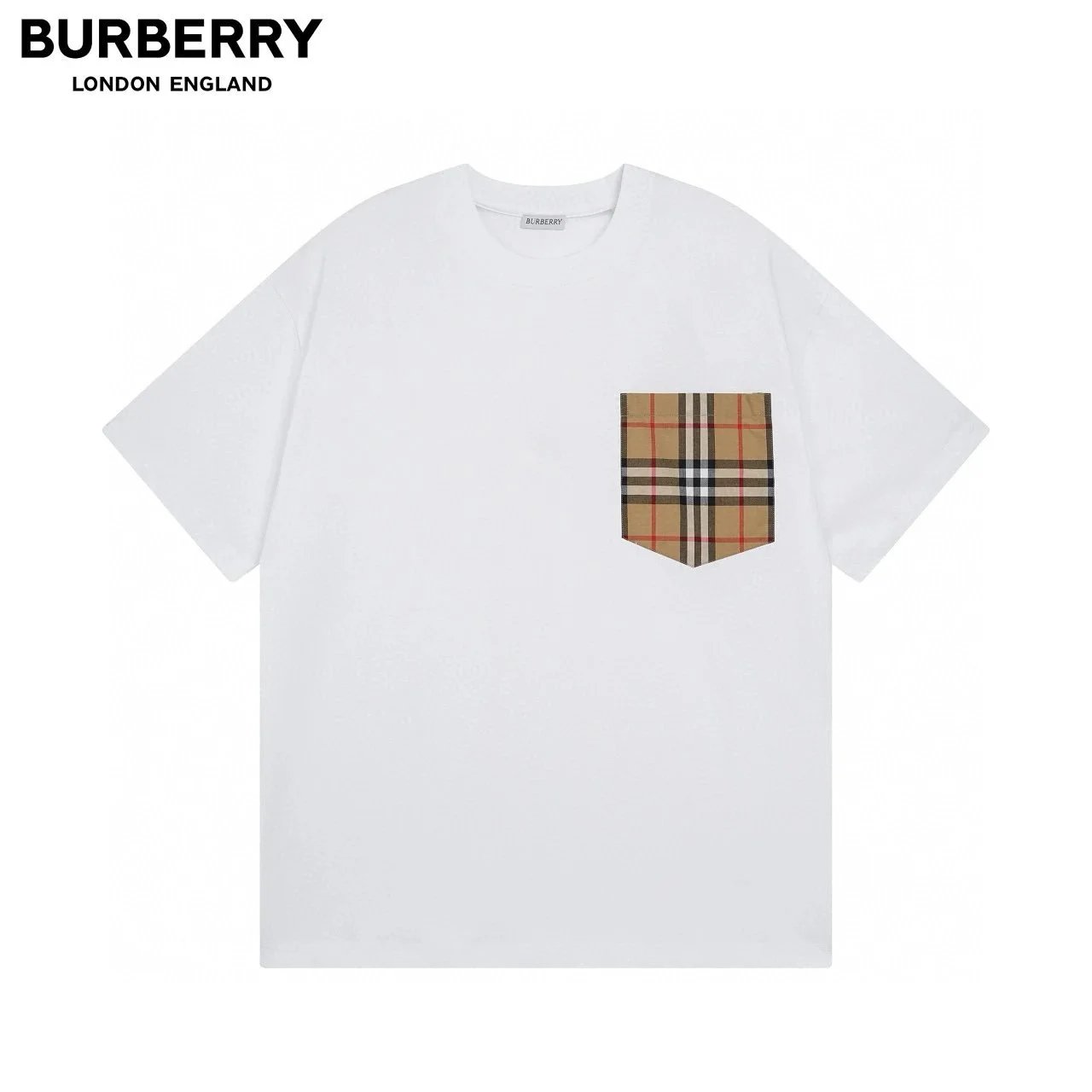 Burberry T-shirt Vintage Check Pocket White