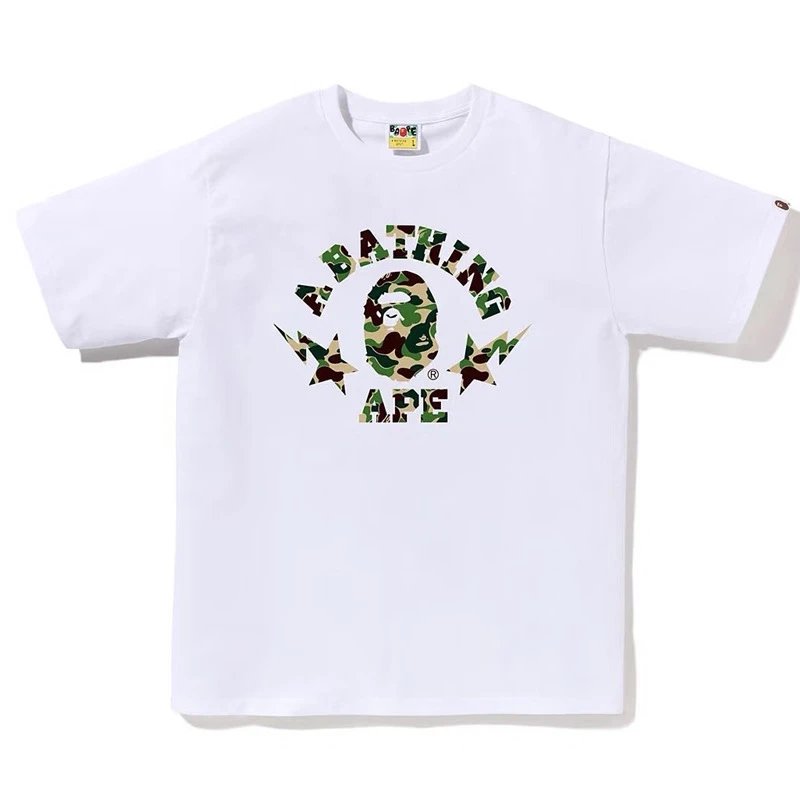 BAPE T-shirt 1st Camo Ape Head Sta White