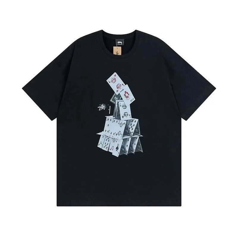Stussy T-shirt House of Cards Black