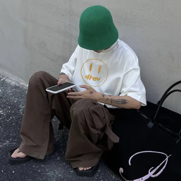 Drew House Smiley Logo Oversized T-Shirt White - 1