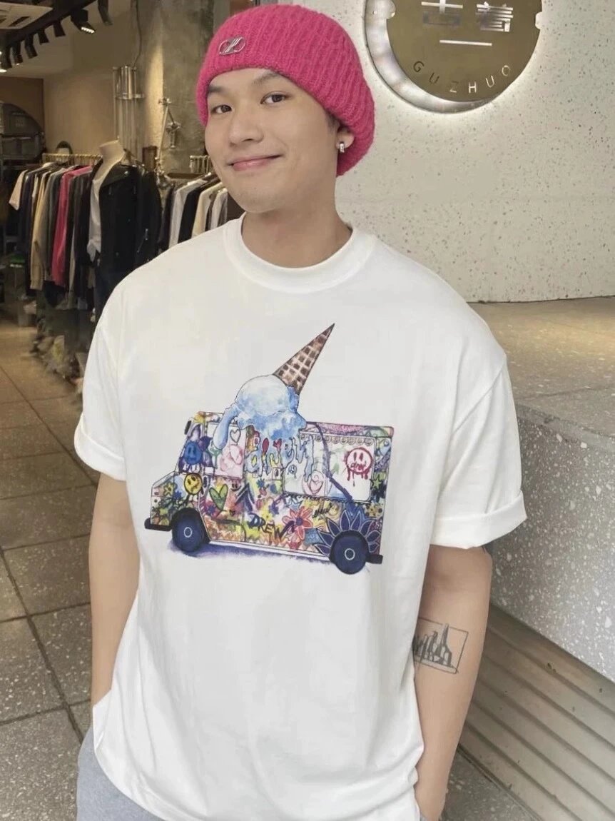 Drew House Dino Smiley Purple Oversized T-Shirt - 2