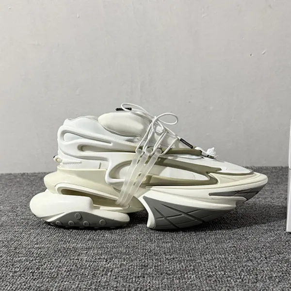 Balenciaga Triple S Neon Yellow Black White Sneakers Chunky Sneakers - 5