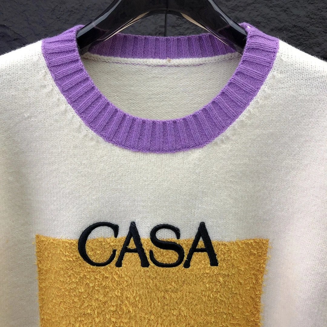 Color-block Knit Sweater photo 7