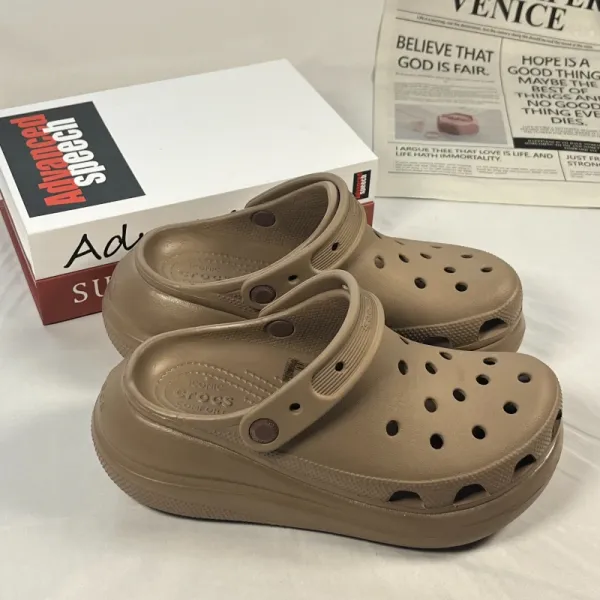 Crocs Classic Clog Beige Comfort Sandals - 1